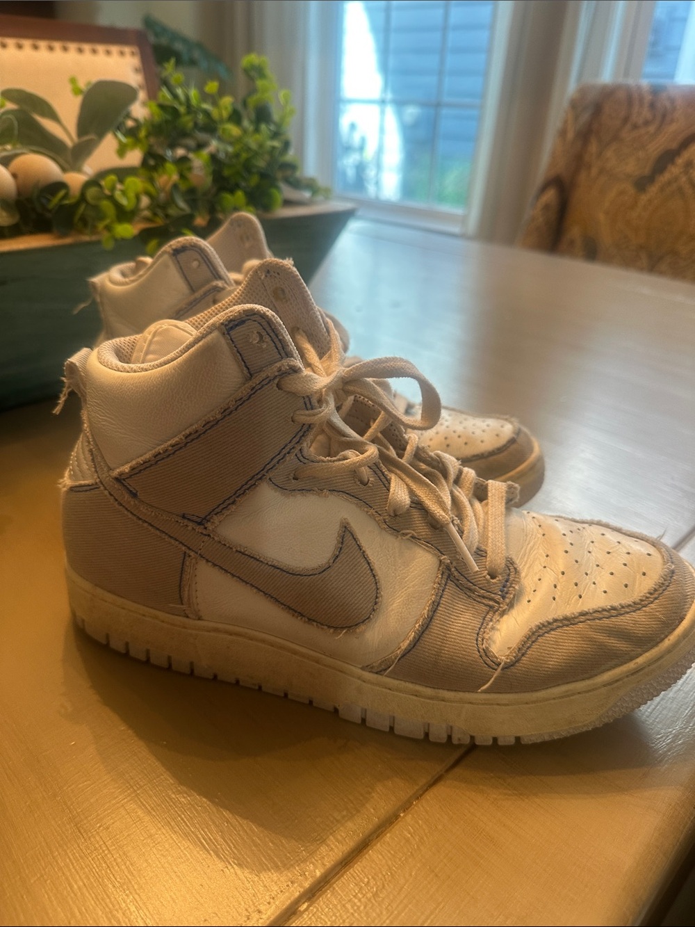 Women’s Nike High-Top Athletic Sneakers in White